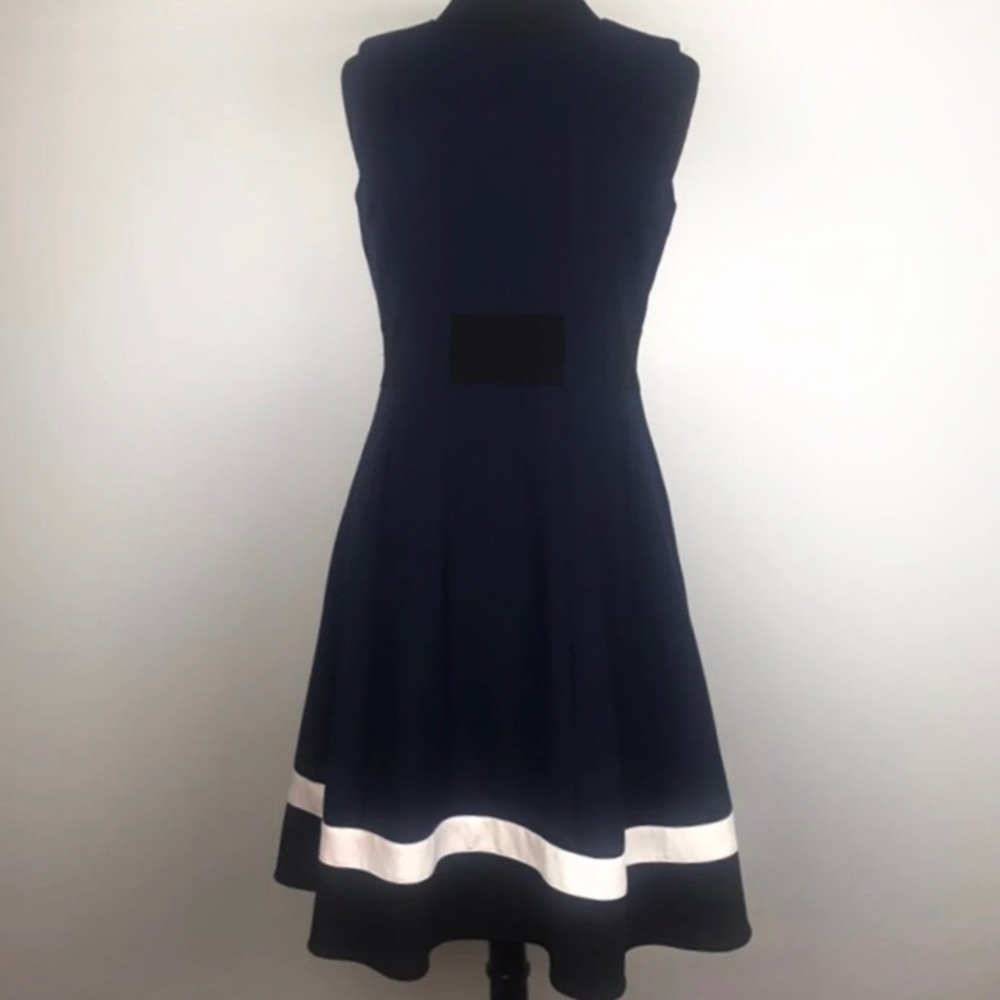 Calvin Klein Navy Blue Black & White Color Block